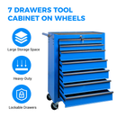 Rolling Metal Tool Chest with 7 Drawers, 20" Steel Cabinet by HouseOfZazla