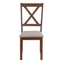 Dining Chair Side, Upholstered For Dining Room, Transitional (Set of 2)