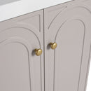 Modern Freestanding Bathroom Vanity With Soft Close Cabinet Doors by HouseOfZazla