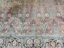 6' X 6' Vintage Handmade Fine Indian Silk Rug Kashmir Square Nice