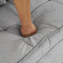 56.9' Loveseat Sofa Pull-out Sofa Bed Sleeper Sofa with a Reversible Backrest Cushion, Side Pockets, Two USB Ports and a Phone Holder for Living Room, Grey