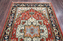 6x9 Rust LoomBloom Hand Knotted Arts & Crafts Oushak 100% Wool Oriental Area Rug