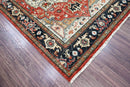 6x9 Rust LoomBloom Hand Knotted Arts & Crafts Oushak 100% Wool Oriental Area Rug