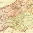 Vintage Map of Aguascalientes Mexico, 1886
