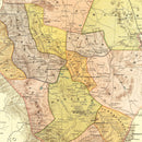 Vintage Map of Durango Mexico, 1886