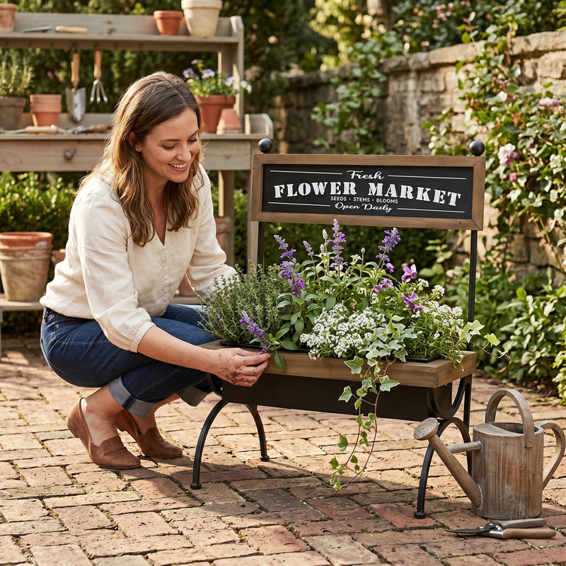19x11x24" Rustic Planter, photo 6 of 7