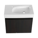 Modern Bathroom Vanity With Ceramic Basin, Wall Mounted Floating Sink Combo, Storage Cabinet by Unique Piece Furniture