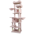 68in Multi-Level Cat Tree Tower with Hammocks & Scratching Posts