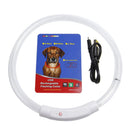 USB Rechargeable LED Dog Collar Multi-Color Lighting Dog Safety Collar Cuttable Length Glow Dog Collar For Small Medium Large Dog Night Walking
