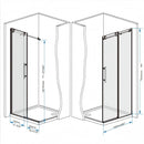 Frameless Shower Door, Smooth Sliding Tracks by HouseOfZazla