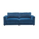 Modern Square Arm Sofa With Soft Fabric Upholstery, Deep Cushions by HouseOfZazla