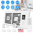 Register Booster Fan Smart AC Vent Booster Fan Fits 4" x 10" Register Holes with 3 Modes 10 Speeds 2H/4H Timer LCD Screen 2 Scent Diffuser Slots Remot