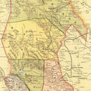 Vintage Map of Coahuila Mexico, 1886