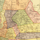 Vintage Map of Chihuahua Mexico, 1886
