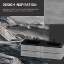 72" Floating Vanity with Sink, Modern Wall-Mounted Storage Cabinet by HouseOfZazla