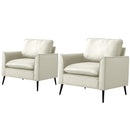 TS Cat Paw Leather Upholstered Sofa 2PC