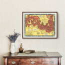 Vintage Map of Grand Canyon National Park 1940