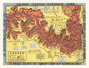 Vintage Map of Grand Canyon National Park 1940