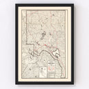 Vintage Map of Lassen County, California 1935