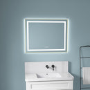 36" x 28" LED Bathroom Mirror with Front and Backlight