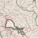 Vintage Map of Lake County, California 1935