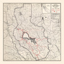 Vintage Map of Lake County, California 1935