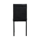 Metal Frame Dining Seats (Set of 4) - Black by HouseOfZazla