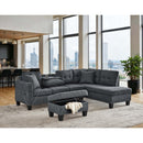 Camden - Power Sectional Sofa With Storage Ottoman And Built In Charging Ports - Gray by Unique Piece Furniture