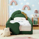 Cute Dinosaur Shaped Bed With Safety Guardrail, Toddler Frame by Unique Piece Furniture