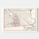 Vintage Map of Imperial County, California 1935