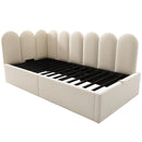 Upholstered Daybed With Metal Slatted Base by HouseOfZazla