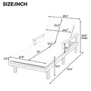 5 Position Adjustable Outdoor Chaise Lounge