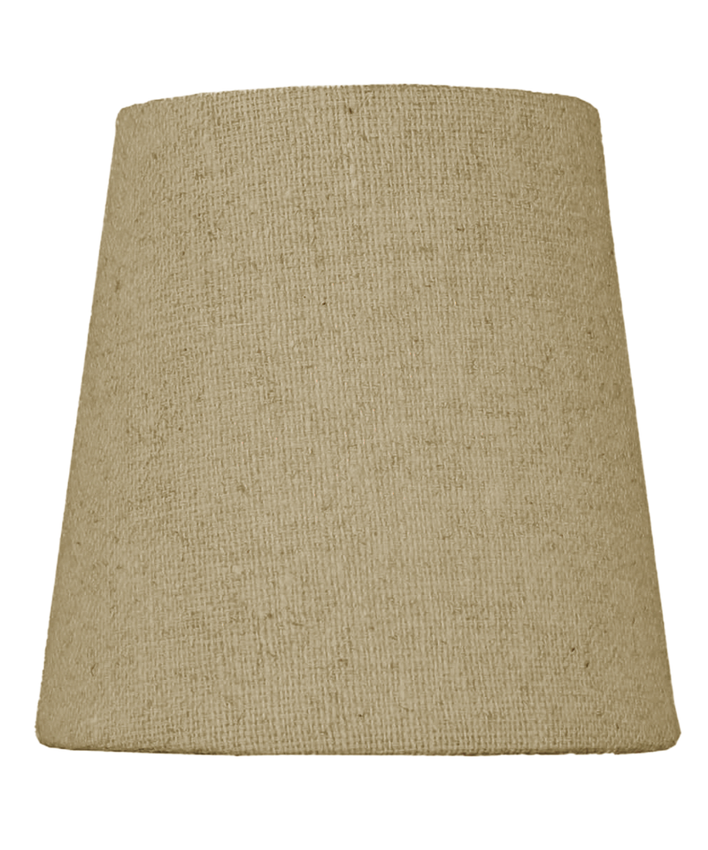 Set of 6 Chandelier Sand Linen Clip-On Lampshade 3x4x4