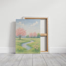 Spring Stream and Blossom Path