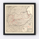 Vintage Map of Eldorado County, California 1935