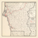 Vintage Map of Del Norte County, California 1935