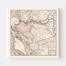 Vintage Map of Contra Costa County, California 1935