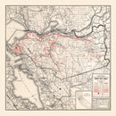 Vintage Map of Contra Costa County, California 1935