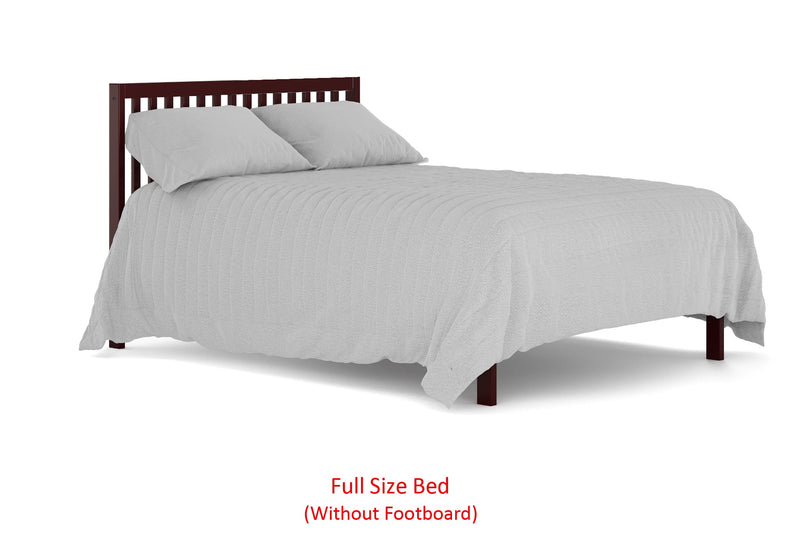 ,5-In-1 Convertible Crib, Converts from Baby Crib to Toddler Bed, Fits Standard Full-Size Crib Mattress, Easy to Assemble 53x29x9 Inches-CHERRY
