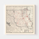 Vintage Map of Colusa County, California 1935