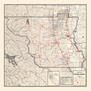 Vintage Map of Colusa County, California 1935