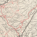 Vintage Map of Calaveras County, California 1935
