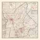 Vintage Map of Butte County, California 1935