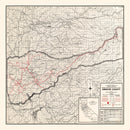 Vintage Map of Amador County, California 1935