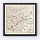 Vintage Map of Amador County, California 1935