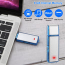 Mini Voice Recorder 8GB Digital Sound Audio Activated Recorder USB Flash Drive Disk w/ 96Hrs Recording U Disk Recorder For Meeting Lectures