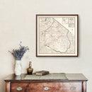 Vintage Map of Alpine County, California 1935