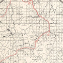 Vintage Map of Alpine County, California 1935