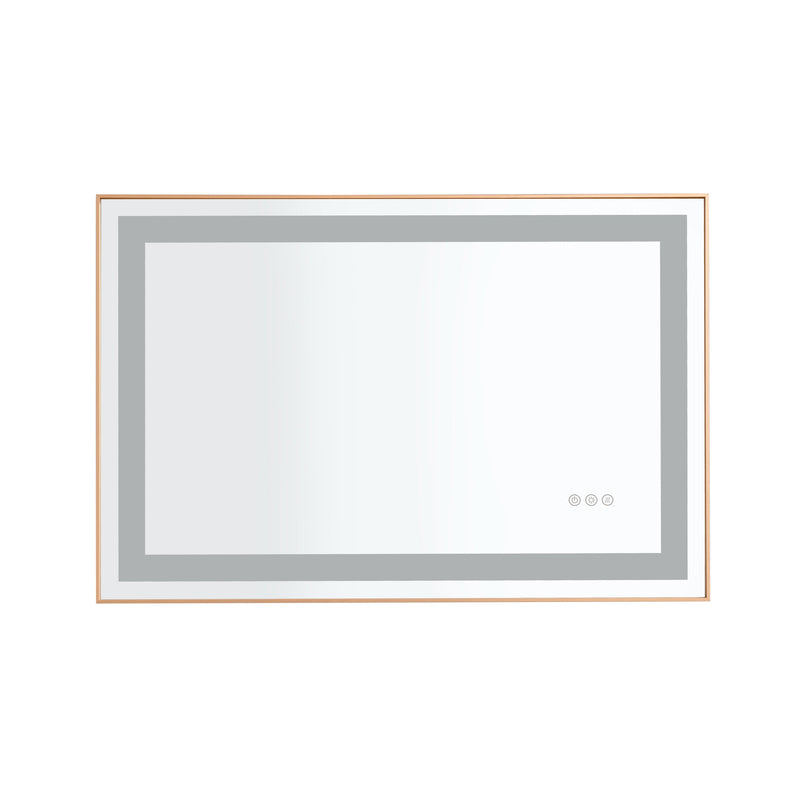 36x24 LED Lighted Bathroom Wall Mounted Mirror with High Lumen+Anti-Fog Separately Control
