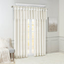 Twist Tab Lined Window Curtain Panel White 50x84